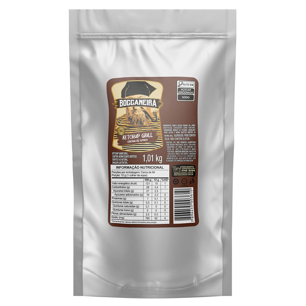 100378-1-1 Molho Ketchup Grill Boccaneira Embalagem Stand Up de 1,01Kg - Imagem 1