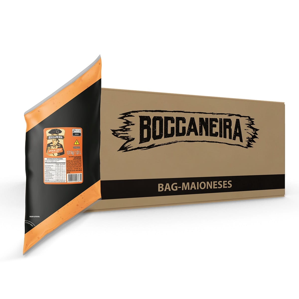 15301840590-american-burger-caixa-bag.jpg American Burger Boccaneira Caixa Com 6 unidades Bag de 1,01Kg - Imagem 1