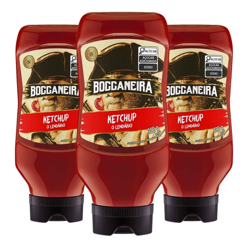 Kit 3 Ketchups Tradicional Boccaneira