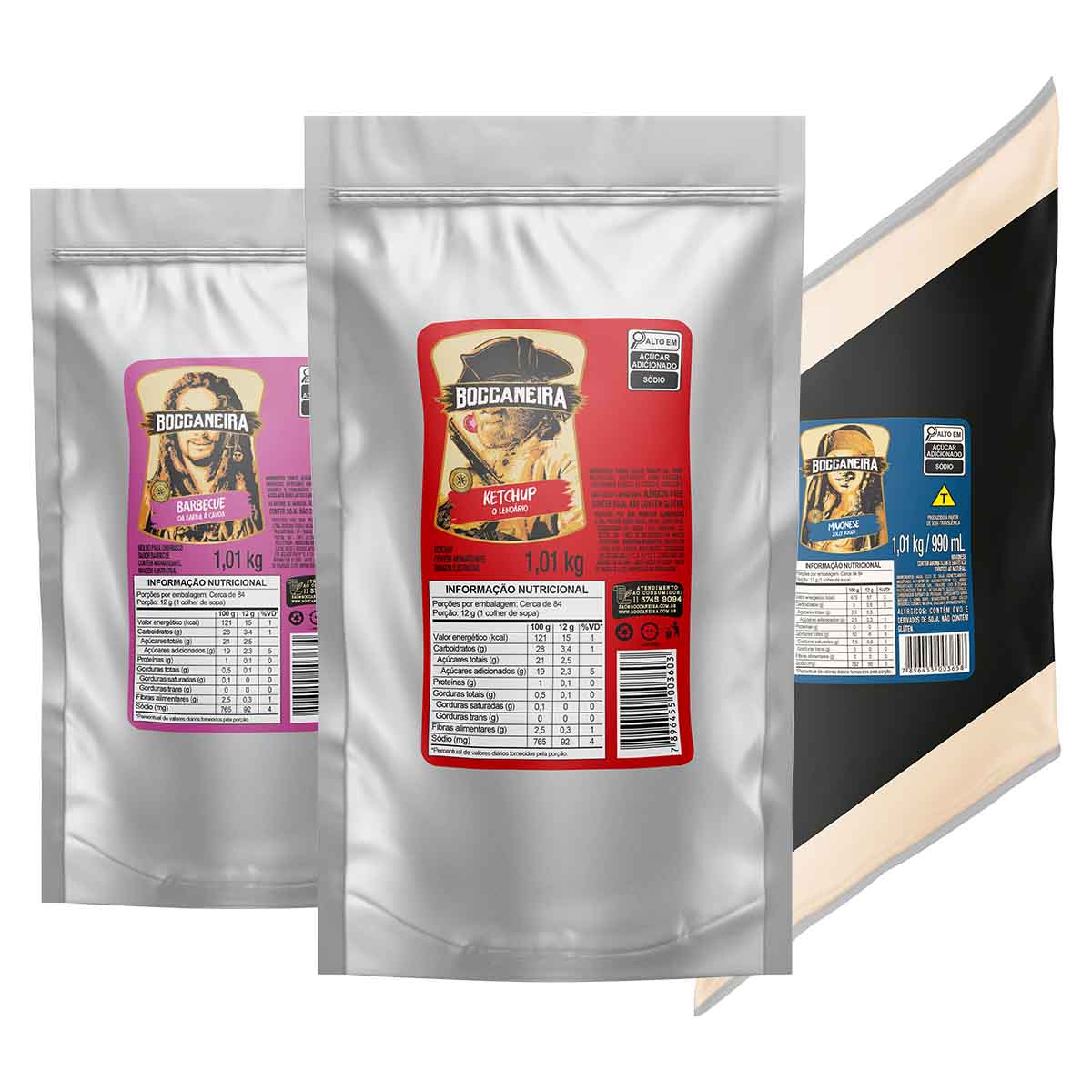 15400190615-kit-maionese-tradicional-bag-1-01-kg-ketchup-tradicional-stand-up-1-01-kg-molho-barbecue-sta.jpg Kit Maionese + Ketchup Tradic. + Barbecue 1,01kg Boccaneira - Imagem 1